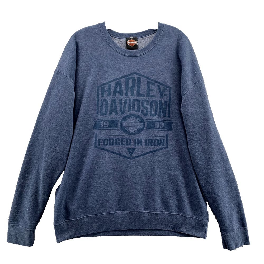 Harley Davidson Sweater Men's Large Crewneck Moto Biker Rocker‎ Streetwear 90's